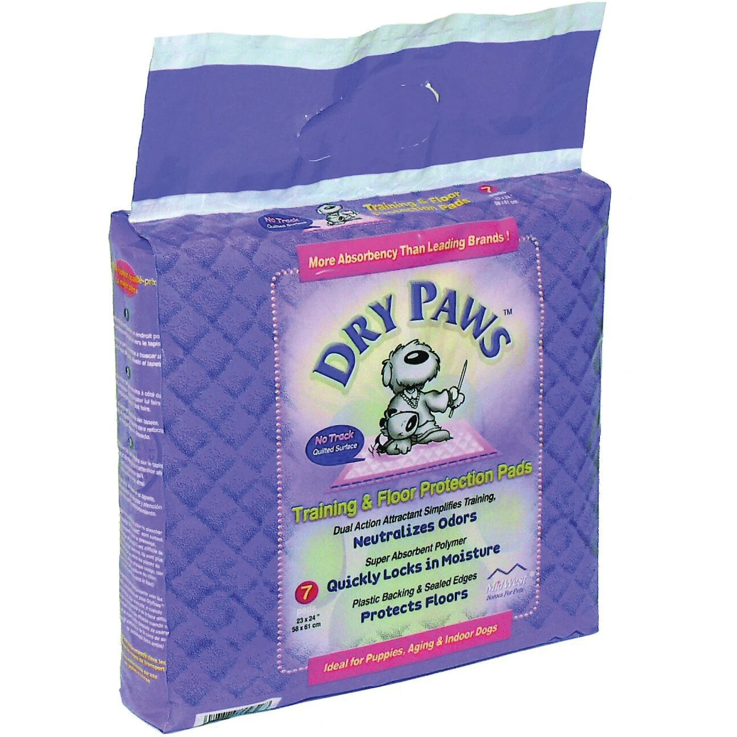MidWest Dry Paws Training & Floor Protection Pads 1 MidWest Dry Paws Training & Floor Protection Pads