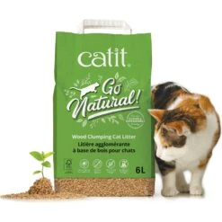 Catit Go Natural Wood Clumping Cat Litter, 6.4-lb Bag -Pet Cat Supplies Store 756086 PT2. AC SS1800 V1673625871