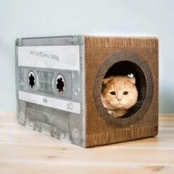 District 70 MIXTAPE Retro Cardboard Cat Scratcher, Large -Pet Cat Supplies Store 762094 PT4. AC SS1800 V1675868099