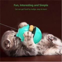 Shele Tumbler Interactive Cat Toy, Turquoise -Pet Cat Supplies Store 771334 PT3. AC SS1800 V1676298699