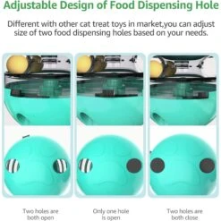 Shele Tumbler Interactive Cat Toy, Turquoise -Pet Cat Supplies Store 771334 PT5. AC SS1800 V1676052631