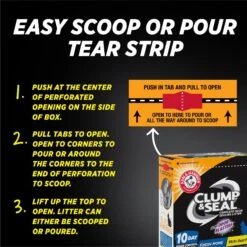 Arm & Hammer Litter Clump & Seal Complete Odor Sealing Clumping Cat Litter -Pet Cat Supplies Store 78018 PT2. AC SS1800 V1665669288