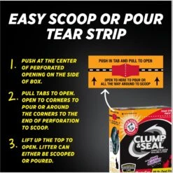 Arm & Hammer Litter Clump & Seal Multi-Cat Scented Clumping Clay Cat Litter -Pet Cat Supplies Store 78026 PT8. AC SS1800 V1665173799