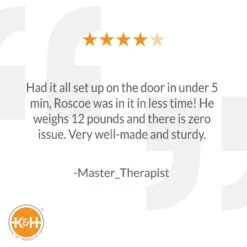 K&H Pet Products Hangin' Feline Funhouse Cat Condo Door Mounted Cat Tree House For Indoor Cats -Pet Cat Supplies Store 78489 PT5. AC SS1800 V1622601484