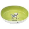 PetRageous Designs Silly Kitty Oval Ceramic Cat Bowl