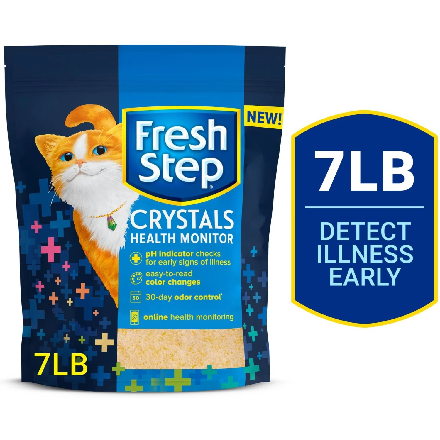 Fresh Step Crystals Health Monitor Unscented Cat Litter 1 Fresh Step Crystals Health Monitor Unscented Cat Litter