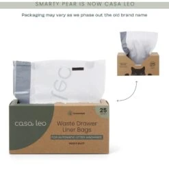 Casa Leo Leo's Loo Lavender Scented Self-Cleaning Drawstring Waste Drawer Box Liners -Pet Cat Supplies Store 802494 PT5. AC SS1800 V1703871568