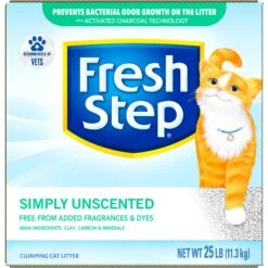 Fresh Step Simply Unscented Clumping Clay Cat Litter -Pet Cat Supplies Store 80298 PT7. AC SS1800 V1694458829