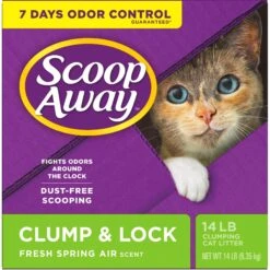 Scoop Away Clump & Lock Scented Clumping Clay Cat Litter -Pet Cat Supplies Store 80310 PT6. AC SS1800 V1694458828