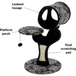 MidWest Feline Nuvo Salvador 30.75-in Faux Fur Cat Tree -Pet Cat Supplies Store 80338 PT3. AC SS1800 V1505343581