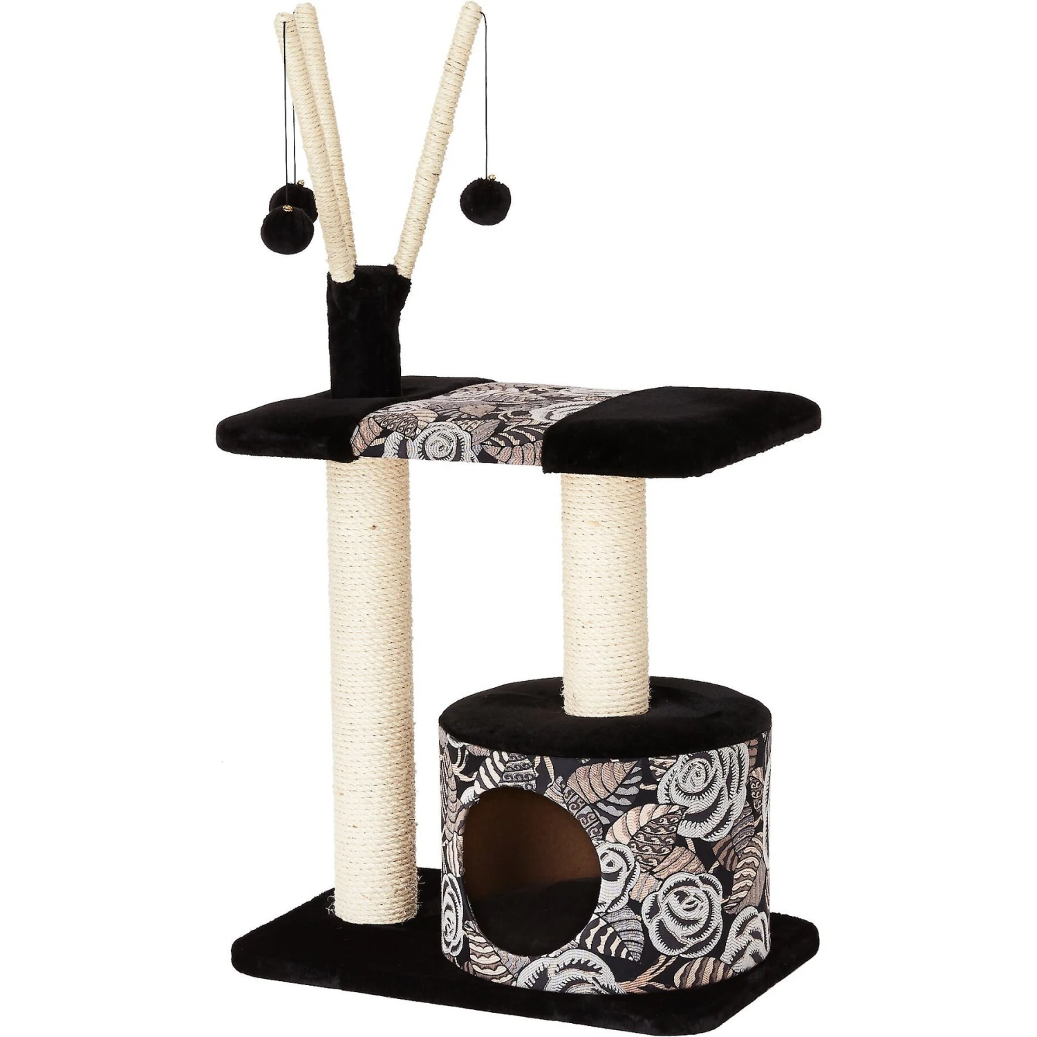 MidWest Feline Nuvo Carnival 37.5-in Faux Fur Cat Tree & Condo 1 MidWest Feline Nuvo Carnival 37.5-in Faux Fur Cat Tree & Condo