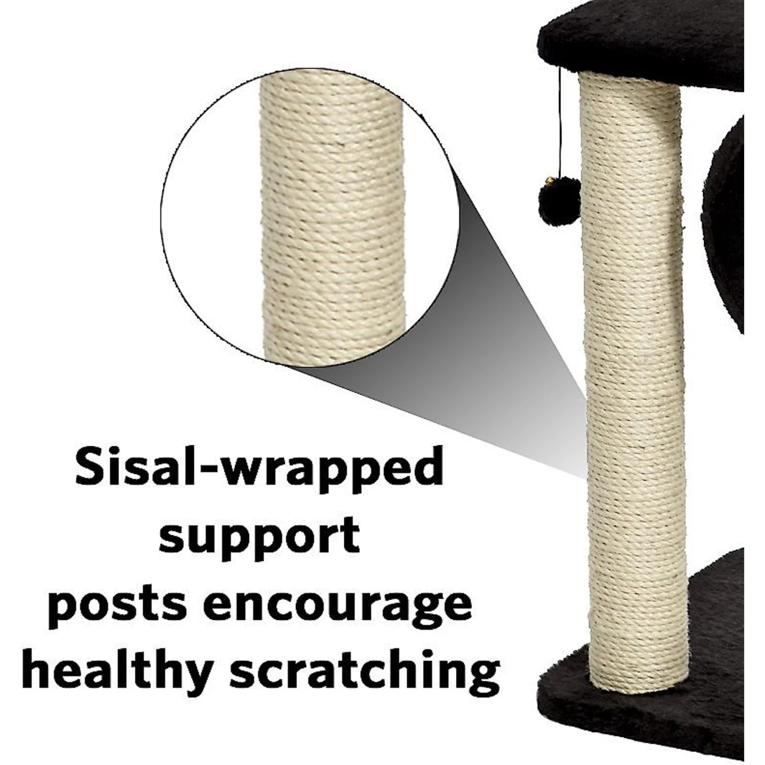 MidWest Feline Nuvo Escapade 40.25-in Faux Fur Cat Tree 7 MidWest Feline Nuvo Escapade 40.25-in Faux Fur Cat Tree - Image 7