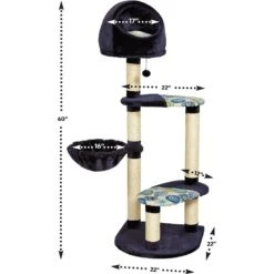 MidWest Feline Nuvo Resort 60-in Faux Fur Cat Tree -Pet Cat Supplies Store 80352 PT7. AC SS1800 V1525271917