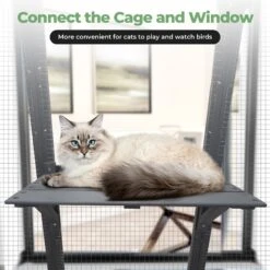 Coziwow Patio Outdoor Cat Playpen, Grey, Large -Pet Cat Supplies Store 804398 PT4. AC SS1800 V1687294207