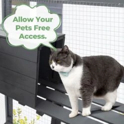 Coziwow Patio Outdoor Cat Playpen, Grey, Large -Pet Cat Supplies Store 804398 PT5. AC SS1800 V1687293713