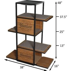 ZooVilla Country Crate Cat Tree, Brown -Pet Cat Supplies Store 823982 PT3. AC SS1800 V1683567937