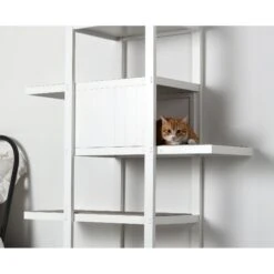 ZooVilla Bookshelf Cat Tree, White -Pet Cat Supplies Store 824014 PT2. AC SS1800 V1683565873