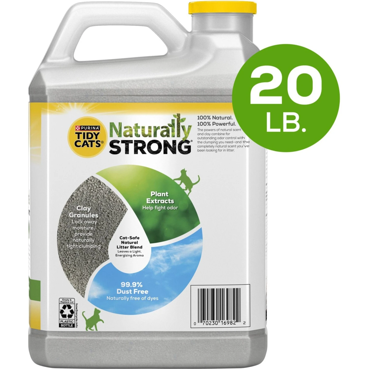 Tidy Cats Naturally Strong Clean Lemongrass Scented Clumping Clay Cat Litter 3 Tidy Cats Naturally Strong Clean Lemongrass Scented Clumping Clay Cat Litter - Image 3