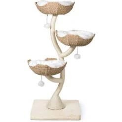 Mau Lifestyle Ivy 3, 53-in Modern Cat Tree, Natural -Pet Cat Supplies Store 842054 PT4. AC SS1800 V1682621966