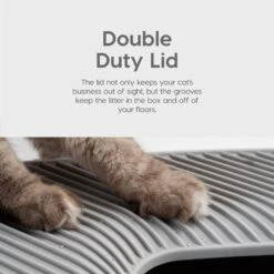 IRIS USA Premium Square Top Entry Cat Litter Box With Scoop, White & Gray, Large 12 IRIS USA Premium Square Top Entry Cat Litter Box With Scoop, White & Gray, Large -Pet Cat Supplies Store 846654 PT3. AC SS1800 V1683836296