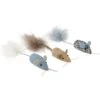 SmartyKat Instincts Catnip Caravan HappyNip Silvervine Toss & Bat Plush Mice Cat Toys, 3-pack
