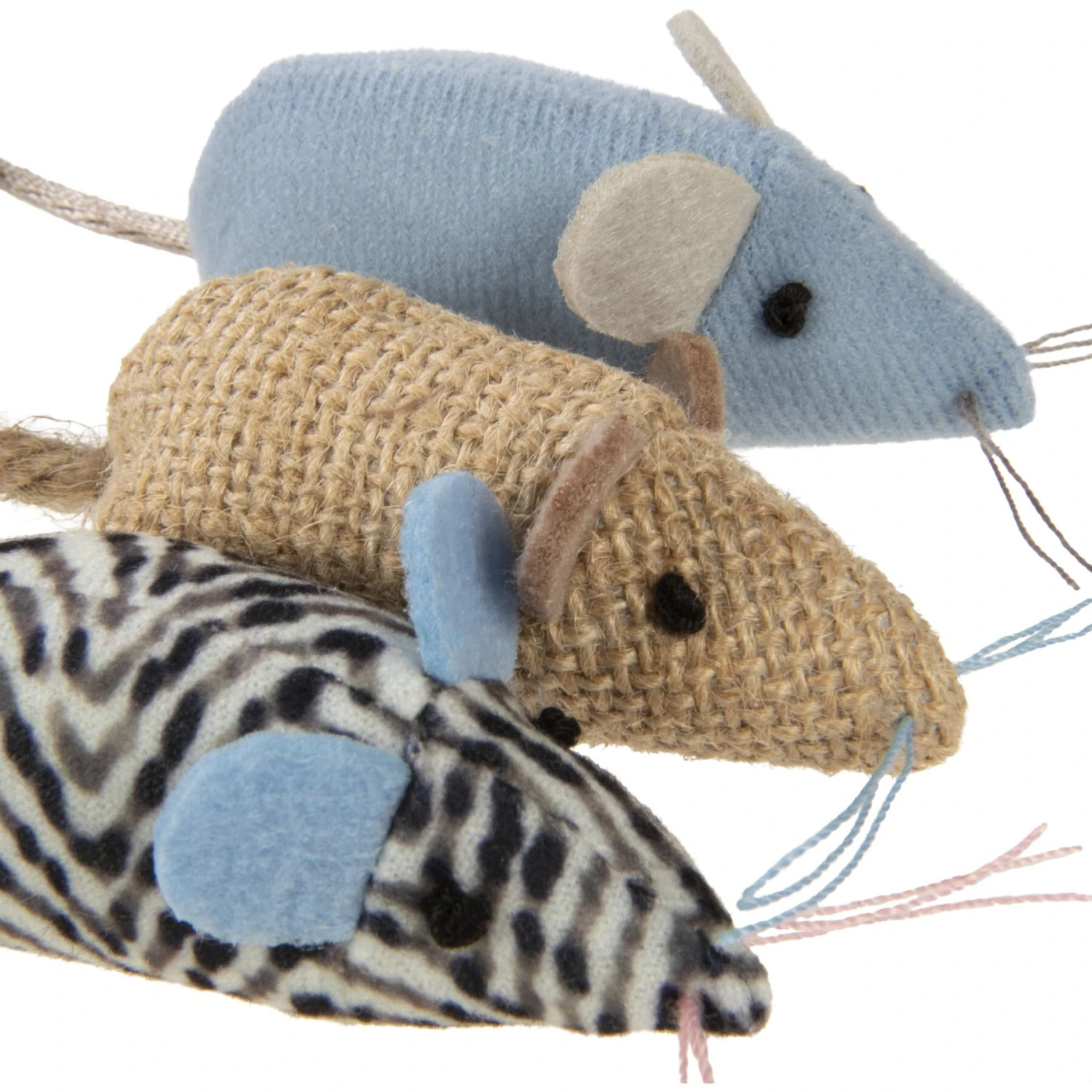 SmartyKat Instincts Catnip Caravan HappyNip Silvervine Toss & Bat Plush Mice Cat Toys, 3-pack 7 SmartyKat Instincts Catnip Caravan HappyNip Silvervine Toss & Bat Plush Mice Cat Toys, 3-pack - Image 7