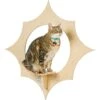 Armarkat Sun Shape Modern Wall-Mounted Wall Shelves Cat Furniture, Beige