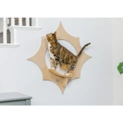 Armarkat Sun Shape Modern Wall-Mounted Wall Shelves Cat Furniture, Beige -Pet Cat Supplies Store 847718 PT7. AC SS1800 V1683836504