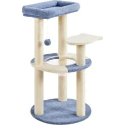 Yaheetech 35.5-in Cat Tree With Space Capsule, Small, Blue & Beige -Pet Cat Supplies Store 871726 PT2. AC SS1800 V1686246165