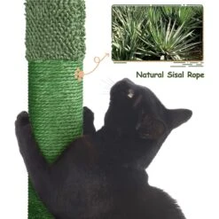 Yaheetech 54.5-in Cactus Cat Tree, Medium, Green & Brown -Pet Cat Supplies Store 871870 PT6. AC SS1800 V1688738706