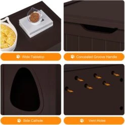 Yaheetech Cat Litter Box Enclosure 10 Yaheetech Cat Litter Box Enclosure -Pet Cat Supplies Store 871886 PT3. AC SS1800 V1686247874