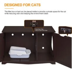 Yaheetech Cat Litter Box Enclosure 12 Yaheetech Cat Litter Box Enclosure -Pet Cat Supplies Store 871886 PT5. AC SS1800 V1686250300