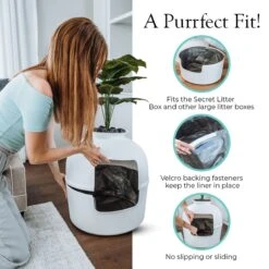 Bundle & Bliss Reusable Cat Litter Liners, 3 Count -Pet Cat Supplies Store 897454 PT3. AC SS1800 V1687885907