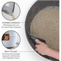 Bundle & Bliss Reusable Cat Litter Liners, 3 Count -Pet Cat Supplies Store 897454 PT5. AC SS1800 V1687890608