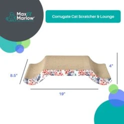Max & Marlow Curled Side Corrugate Cat Scratcher 9 Max & Marlow Curled Side Corrugate Cat Scratcher -Pet Cat Supplies Store 906526 PT2. AC SS1800 V1689014985