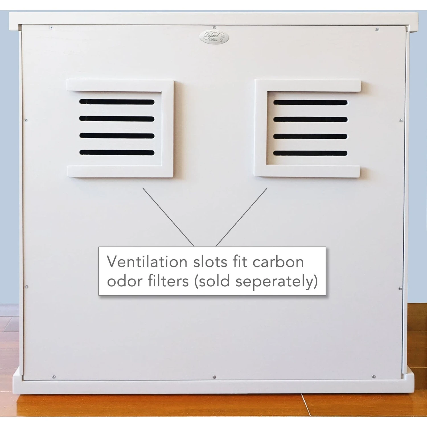 The Refined Feline Deluxe Cat Litter Box, X-Large, White 4 The Refined Feline Deluxe Cat Litter Box, X-Large, White - Image 4