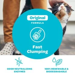 SWheat Scoop Fast-Clumping Unscented Natural Clumping Wheat Cat Litter -Pet Cat Supplies Store 90868 PT5. AC SS1800 V1667519299