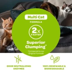 SWheat Scoop Multi-Cat Unscented Natural Clumping Wheat Cat Litter -Pet Cat Supplies Store 90872 PT5. AC SS1800 V1667518571
