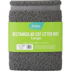 Frisco High Sided Cat Litter Box, Extra Large & Frisco Rectangular Cat Litter Mat -Pet Cat Supplies Store 933398 PT6. AC SS1800 V1692303977