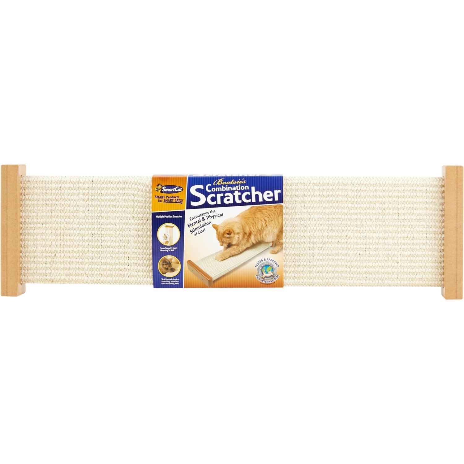 SmartCat The Ultimate 32-in Sisal Cat Scratching Post & SmartCat Bootsie's Combination Scratcher 6 SmartCat The Ultimate 32-in Sisal Cat Scratching Post & SmartCat Bootsie's Combination Scratcher - Image 6