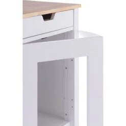 TRINITY 20-in Enclosure End Table With Drawer Cat Litter Box, White, Small -Pet Cat Supplies Store 940742 PT8. AC SS1800 V1692302264