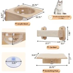 Coziwow 3 Pieces Wall Mounted Cat Perch Set 12 Coziwow 3 Pieces Wall Mounted Cat Perch Set -Pet Cat Supplies Store 941694 PT3. AC SS1800 V1700859193