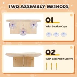 Coziwow 3 Pieces Wall Mounted Cat Perch Set 13 Coziwow 3 Pieces Wall Mounted Cat Perch Set -Pet Cat Supplies Store 941694 PT4. AC SS1800 V1700859193