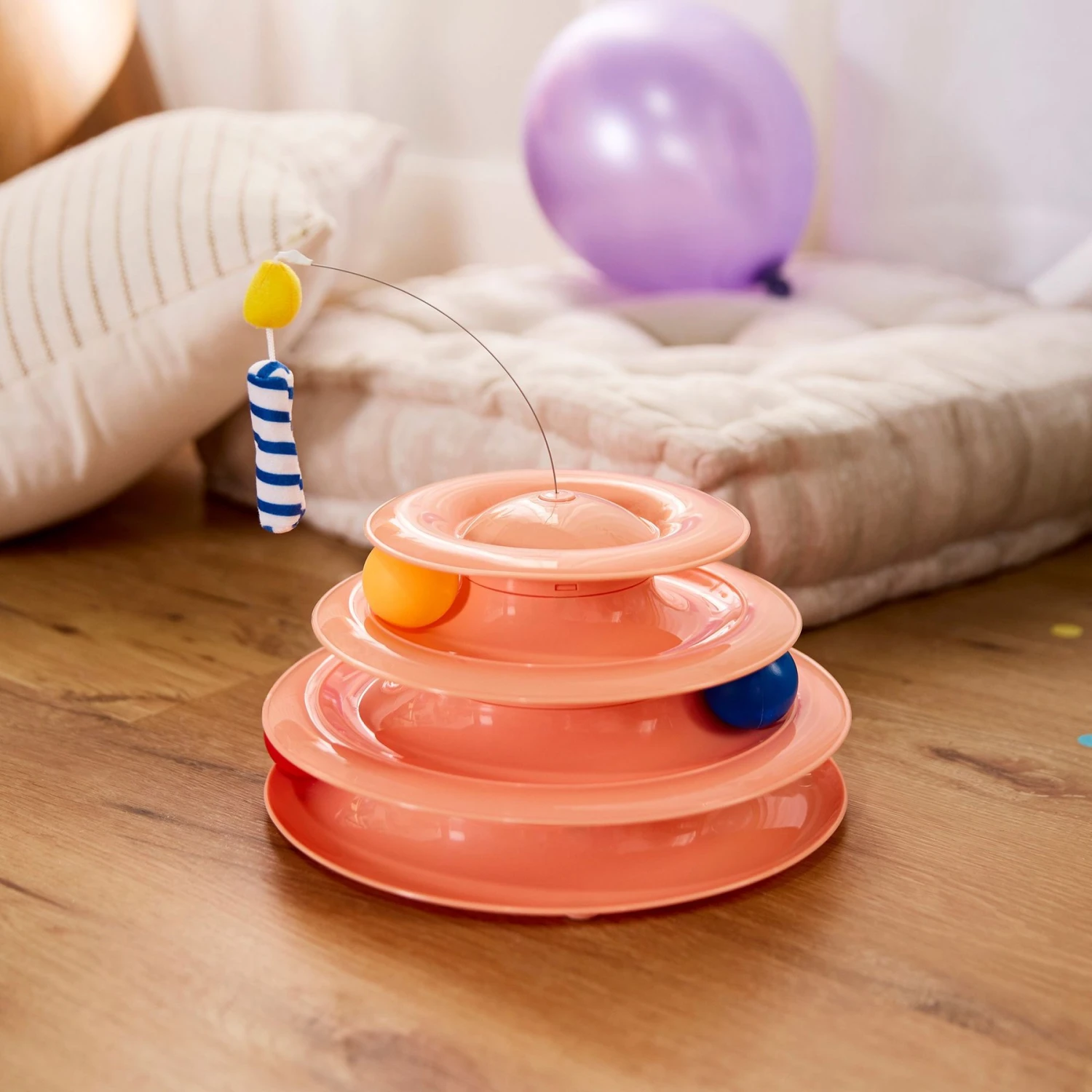 Goody Box Birthday Cat Toys, Treats & Collar & PetCakes Turkey Flavor Microwavable Birthday Cake Mix Kit With Fish Shaped Pan Cat Treats, 5-oz Bag 4 Goody Box Birthday Cat Toys, Treats & Collar & PetCakes Turkey Flavor Microwavable Birthday Cake Mix Kit With Fish Shaped Pan Cat Treats, 5-oz Bag - Image 4