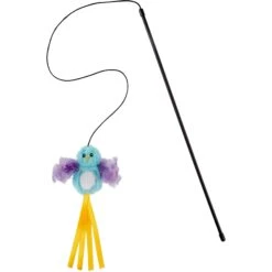 Frisco Colorful Springs Cat Toy & Frisco Bird With Feathers Teaser Wand Cat Toy With Catnip -Pet Cat Supplies Store 962126 PT5. AC SS1800 V1694782921