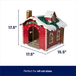 Frisco Holiday Gift Box Cardboard Cat House & Frisco Holiday Santa's Workshop Cardboard Cat House 15 Frisco Holiday Gift Box Cardboard Cat House & Frisco Holiday Santa's Workshop Cardboard Cat House -Pet Cat Supplies Store 986158 PT6. AC SS1800 V1698258344