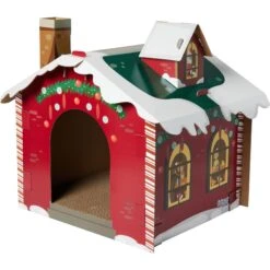 Frisco Holiday Christmas Tree Cardboard Cat House & Frisco Holiday Santa's Workshop Cardboard Cat House -Pet Cat Supplies Store 986190 PT5. AC SS1800 V1698258055